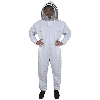 Sparx Sports Professional Full Body Beekeeping Suit Bee Keeping Costume, with Veil Hood (2XL)