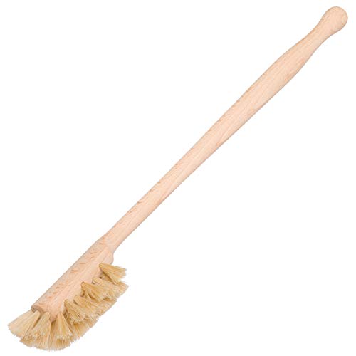 REDECKER Horsehair Drinking Bottle Brush with Beechwood Handle, 13-3/4-inches - Natural Wooden Bottle Brush - Made in Germany