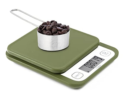 Ozeri Garden and Kitchen Scale II, with 0.1 g (0.005 oz) 420® Variable Graduation Technology® - color: Calla Green