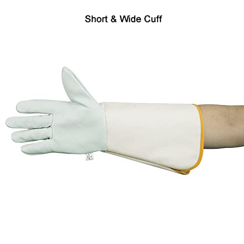 Luwint Leather Long Garden Gloves, Thorn Proof Rose Pruning Elbow Length Gardening Gloves for Men and Women, 1 Pair - size: X-Large