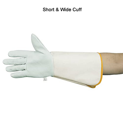 Luwint Leather Long Garden Gloves, Thorn Proof Rose Pruning Elbow Length Gardening Gloves for Men and Women, 1 Pair - size: X-Large
