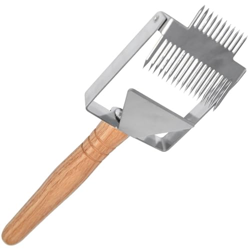 Beekeeping Tool Stainless Steel Uncapping Scraper for Smooth Process Uncapping Fork Shovel Tool - color: A