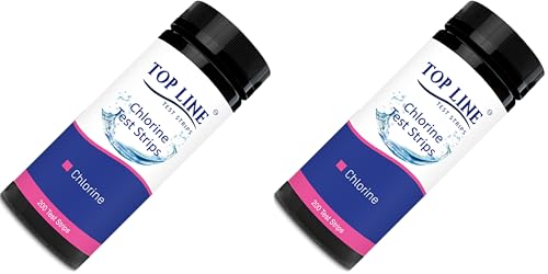 200 Chlorine Test Strips for Food Service 0-500 ppm (Value Pack) - Bleach Sanitizer Test Strips Food Service - Sanitizer Testing Strip - Chlorine Tester - Restaurant Supplies (Pack of 2) - size: 200 Strips (Pack of 2)