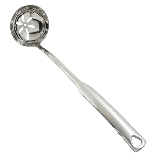 1Pcs 11.8 Inch Stainless Steel Soup Ladle, Stainless Steel Heavy Ladle with Pour Spout for Cooking/Serving Canning(Style-3) - size: Style-3