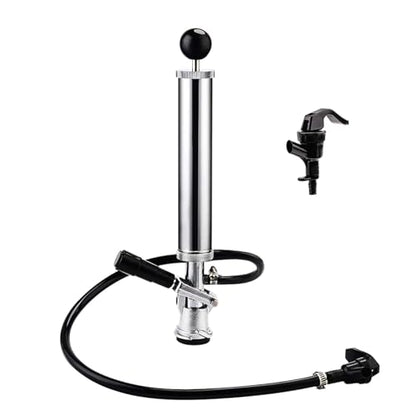 FERRODAY Keg Taps - D-System Beer Tapping Kit - Hand Pump for Kegs