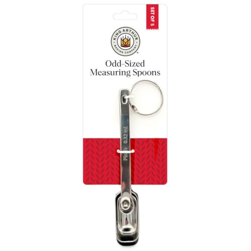 King Arthur Baking Company Odd-Sized Measuring Spoons, 18/8 Stainless Steel, 5-Piece Set, Precision Measures, For Baking And Cooking - style: Stainless Steel, 5-Piece Set