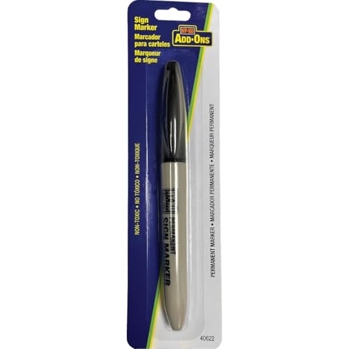 Hy-Ko Products 40622 Permanent Chisel Tip Sign Marker Standard Black, 1 Piece