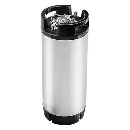 19L Cornelius HomeBrew Keg, Stainless Steel Soda and Draft Beer Keg with Standard Ball Lock Disconnect, Stackable Design, 130psi Pressure Resistance