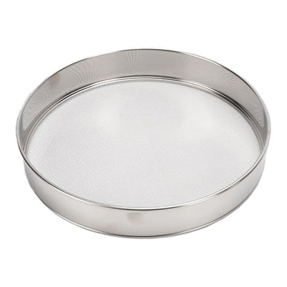 BRRNOO Honey Strainer Telescopic Honey Filter Sieve Stainless Steel Double Layer Dual Sieve Expandable Mesh Screen Heatproof Easy Cleaning for Beekeeping