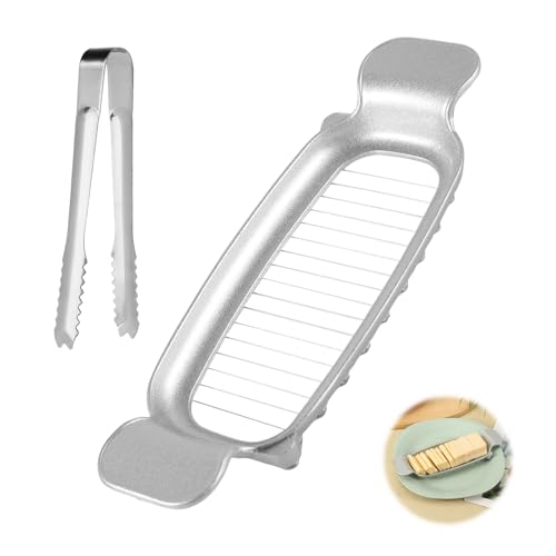 Butter & Cheese Slicer - 304 Stainless Steel Multifunctional Kitchen Tool for Block Butter, Cheese & Fruit - style: Butter Slicer+Cheese Tong