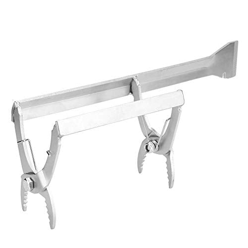 Bee Frame Clip, Stainless Steel Bee Frame Clip Clamp with Scraper Beehive Equipment Beekeeping Tool Accessories, 26.9x9.3cm / 10.6x3.7in