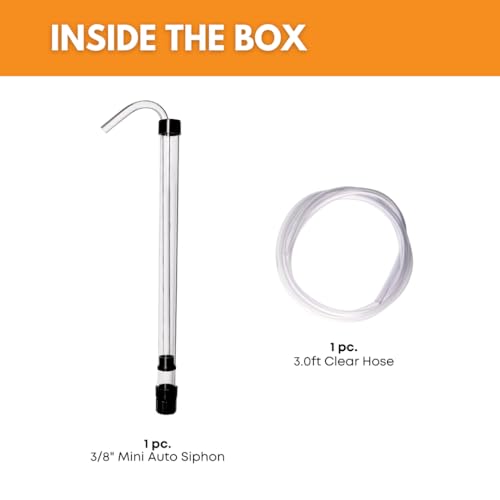 FastRack Auto Siphon 3/8" with 6.5 Ft Food Grade BPA-Free Tubing | Bottling Siphoning Kit for Homebrewing Beer, Wine Making & Carboy Transfers | Easy One-Hand Siphoning Pump | Made in USA