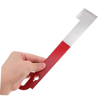 Stainless Steel Beekeeper Hive Scraper Tool J Shape Sturdy Beekeeping Equipment for Lifting and Scraping Frames Essential Hive Tool for Honey Harvesting