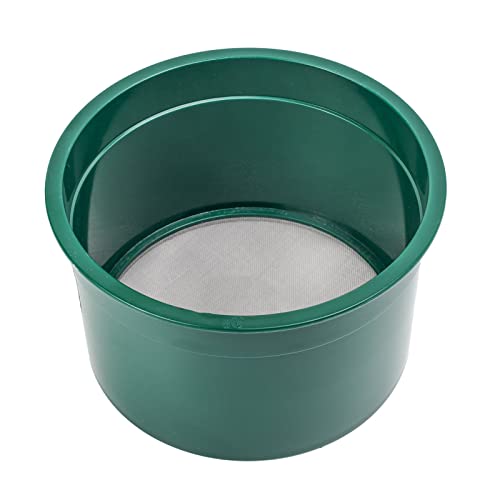 ASR Outdoor Gold Rush Sifting Classifier Sieve 6 Inch Prospect Pan 100 Holes per Sq Inch - size: 100 Holes per Square Inch