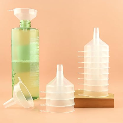 Small Funnel 4 Pack Food Grade Funnel Easily Transfer Liquids Granules Powders Funnels for Kitchen use Filling Bottles Water Bottle Funnel Lotion Essential Oils