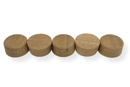 2-Inch American White Oak Wood Bourbon Wine Barrel Cask Keg Bung Plug - Great for Home Brewers, Distillers, Wine Enthusiasts (5-Pack)