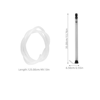 DECHOUS 1Set Automatic Siphon Tube with Clear Hose for Home Brewing Easy Transfer of Wine and Liquids Compact and Lightweight Design for Safe Bottling and Storage