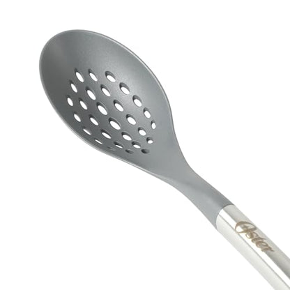 Oster Chadswyck 13.8” Slotted Cooking Spoon, Heat Resistant Silicone Head, Safe for Nonstick Cookware, Dishwasher Safe - color: Chadswyck (13.8" Slotted Spoon)