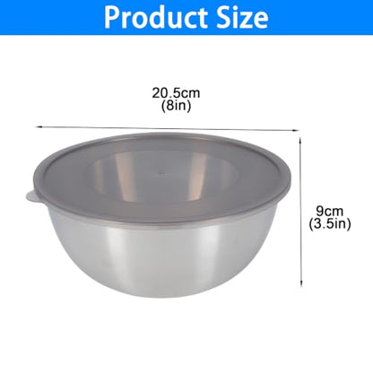 Dough Proofing Bowl with Lid, 304 Stainless Steel for Sourdough | 304 stainless steel, sourdough bread making, dough proofing and mixing, clear scale, dust lid, smooth rim