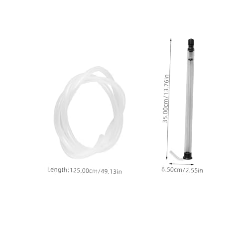 Cabilock 1Set Automatic Siphon Transfer Tool Reusable Homebrew Siphon Tubing Auto Siphon with Clear Hose for Wine Making and Liquid Transfer Design