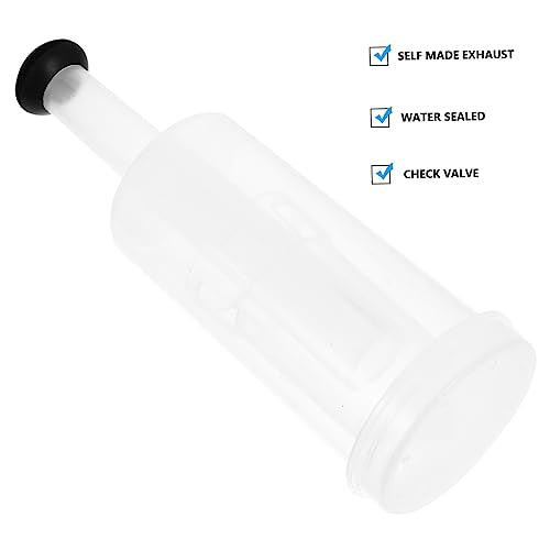 1set Air Locks Fermentation Crock Wine Stoppers One-way Valves Silicone Lids Kit for Brewing Beer