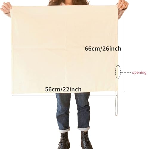 Extra Large(26"x22") Brew Bags for Home Brewing Wine, 100% Cotton Fine Mesh Cheesecloth Bags, Reusable Thickened Strainer with Draw String, Tea Juice Bag, Filter Impurities(X-Large, 2 Pack)