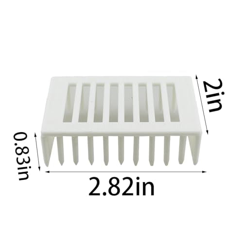 TAODAN 2PCS Queen Bee Marking Cage Clip 2.83x2x0.87inch White Plastic Catcher Beekeeping Supplies Farm/Ranch Accessories