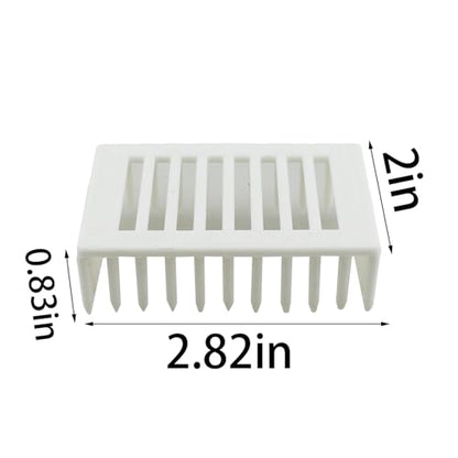 TAODAN 2PCS Queen Bee Marking Cage Clip 2.83x2x0.87inch White Plastic Catcher Beekeeping Supplies Farm/Ranch Accessories