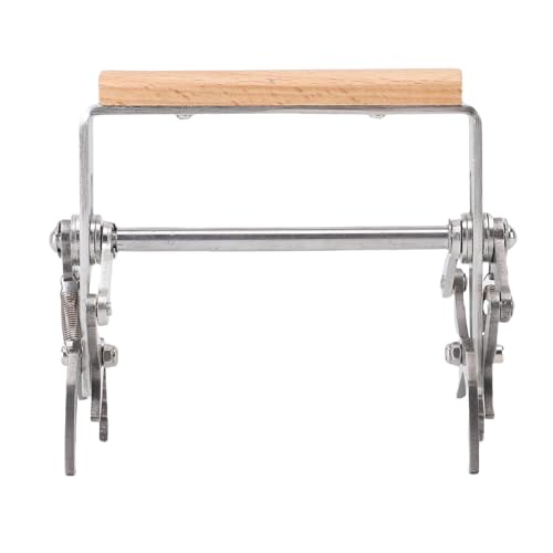 Aramox 1PC Stainless Steel Frame Grip Bee Frame Lifter Gripper Beehive Clamp with Wooden Handle for Beekeepers Beekeeping Equipment