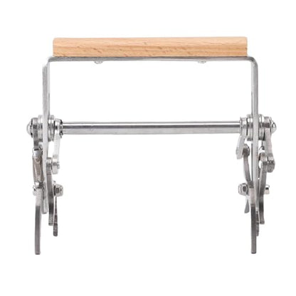 Srliya Beekeeping Gripper, Wood Handle Stainless Steel Bee Hive Frame Lifter Holder with Ergonomic Design, for Honey Harvesting Hive Inspections Colony Checks