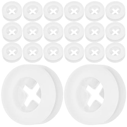 CALLARON 20Pcs Silicone Straw Stoppers - 17mm Straw Hole Plugs, Mason Jar Lids Plugs, Silicone Seal Fermenter Lid Grommet, Lids Airlock Grommet - color: B