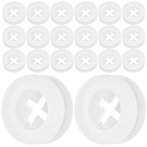 CALLARON 20Pcs Silicone Straw Stoppers - 17mm Straw Hole Plugs, Mason Jar Lids Plugs, Silicone Seal Fermenter Lid Grommet, Lids Airlock Grommet - color: B