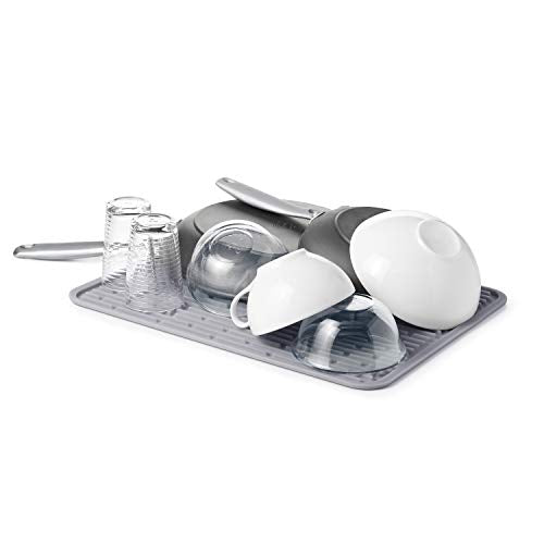 OXO Good Grips 13265200MLNYK Silicone Draining Mat Grey - size: 12" x 12"