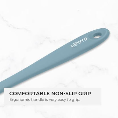 Elihome Mini Silicone Basting Pastry Brush, Cooking Brush for Oil Sauce Butter Marinades, Food Brushes for BBQ Grill Kitchen Baking, Baster Brushes Food Grade, Slate Teal Grey - color: Slate Teal Grey