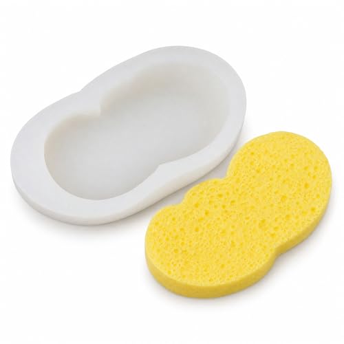 AWEJRIXX Silicone Mold for DIY Baking and Craft Projects, Flexible Reusable Mold for Chocolate, Candy, Fondant, Resin, Clay, Soap, Cake Decoration and Handmade Small Shapes (Double Oval Shape) - color: Double Oval Shape