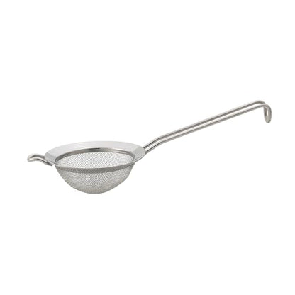 HIC Kitchen Fine Double Mesh Strainer, 18/8 Stainless Steel, 4-Inch, For Sifting Baking Ingredients, Straining, And Draining Soups And Sauces - size: Double Mesh, 4-Inch