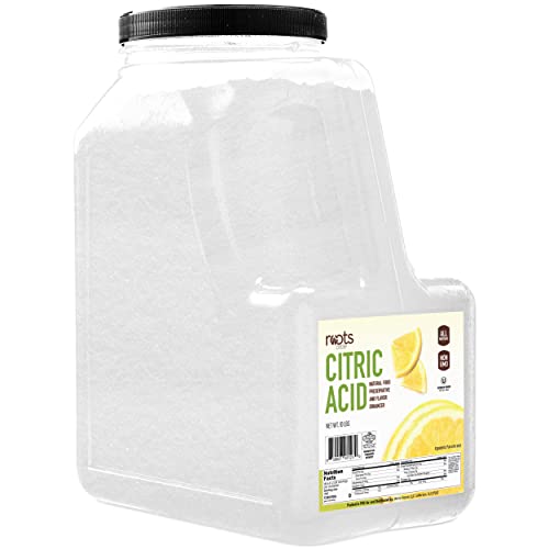 Roots Circle All-Natural Citric Acid | 10 Pound | Kosher for Passover | Food-Grade Flavor Enhancer, Household Cleaner & Preservative | for Skincare, Cooking, Baking, Bath Bombs - size: 10 Pound (Pack of 1)