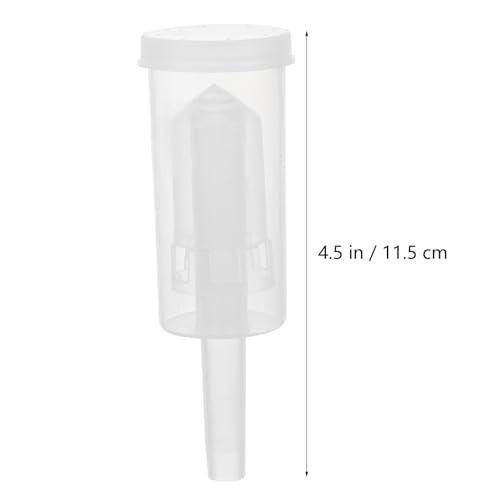 Lurrose 2pcs Plastic Three-piece One-way Exhaust Valves for Homebrew Wine Fermentation Airlocks Wine Preservation Accessories
