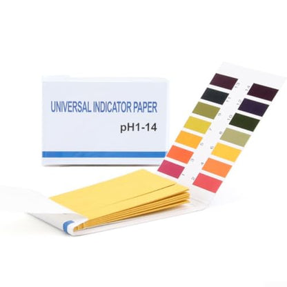 pH Test Strips 1-14 Wide Range Litmus Paper for Body Fluids Soil - 80 Pack Fast Accuracy Testing Kit for Pool Spa Wine Fermentation(80pcs)