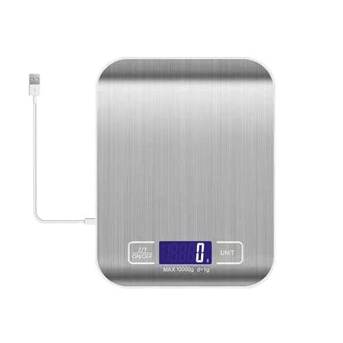 Type-C Fast Charging Rechargeable Shipping Scale, Digital Kitchen Scale,Food Scale Weight Grams and Ounces for Baking Cooking and Meal Prep, 22lb/10kg