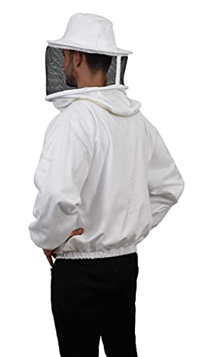 Humble Bee 310 Polycotton Beekeeping Jacket with Round Veil - size: X-Large
