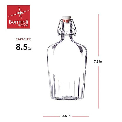Bormioli Rocco Pocket Flask, 8.5 oz, Clear - size: 8.5 Ounces