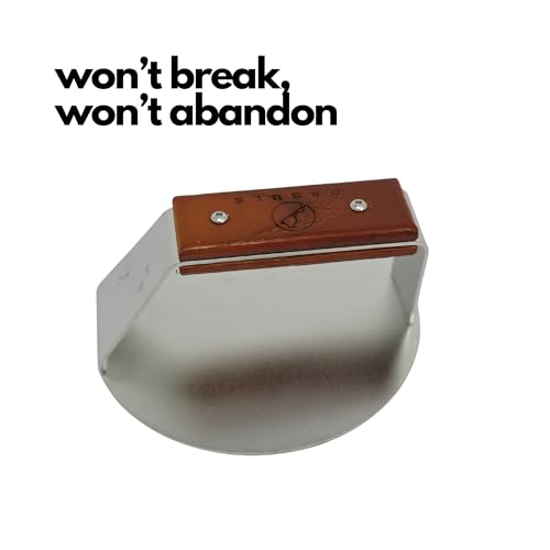 Unbreakable Smash Burger Press 6" – Heavy-Duty Stainless Steel Burger Smasher with Handmade Custom Wood Handle, Rust-Proof Press for Crispy Burgers, Bacon & Griddle Cooking
