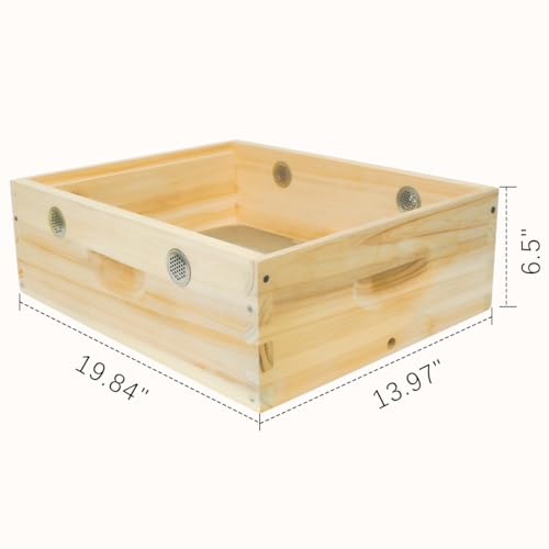2Pcs Bee Hive Winter Quilt Box, Langstroth Overwintering Beehive Quilt Box for Bees Winter (8 Frame) - size: 8 Frame