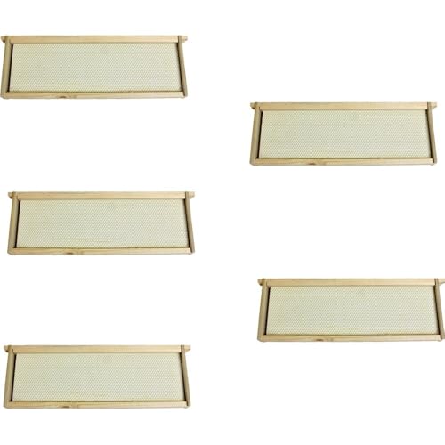 Harvest Lane Honey WWFFM-102-5 Assembled Medium Frames & Foundation, 5 Pack