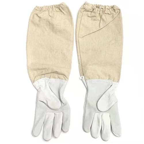 Beekeeping Suit Professional Protective Clothing Beekeeping Protective Equipment Apicultura Clothes Beekeeper Costume Veil Hood Hat Anti-Bee (Protective Gloves XX)