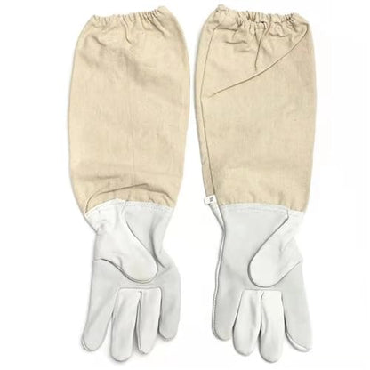 Beekeeping Suit Professional Protective Clothing Beekeeping Protective Equipment Apicultura Clothes Beekeeper Costume Veil Hood Hat Anti-Bee (Protective Gloves XX)