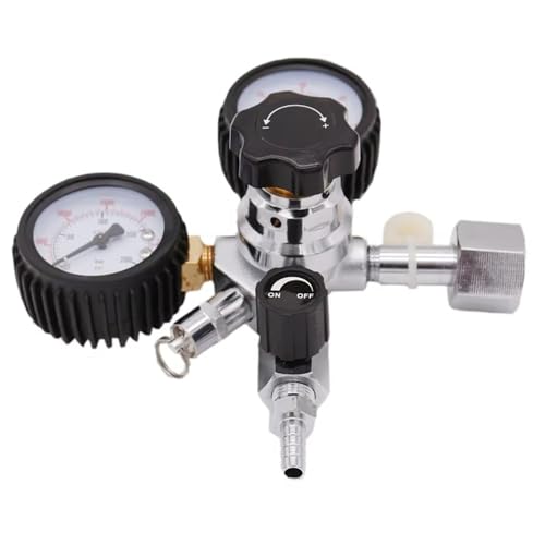 1pcs Dual Gauge CO2 Regulator for Homebrew Kegging - Draft Beer Kegerators with Pressure Relief Valve(W21.8) - size: W21.8