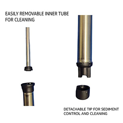 Fermtech Regular 24" Auto Siphon with 30" Brush & 8ft Food-Grade Tubing – Wine, Beer, Mead & Home Brewing Racking Cane, Transfer Wand, Bottling Kit & Supplies - Made in Canada