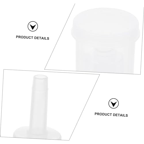 Cabilock 2Pcs Transparent Plastic Three Piece Check Valves for Brewed Wine and Beer with Stopper Easy to Clean and Use Lightweight Design for Home Brewing and Food